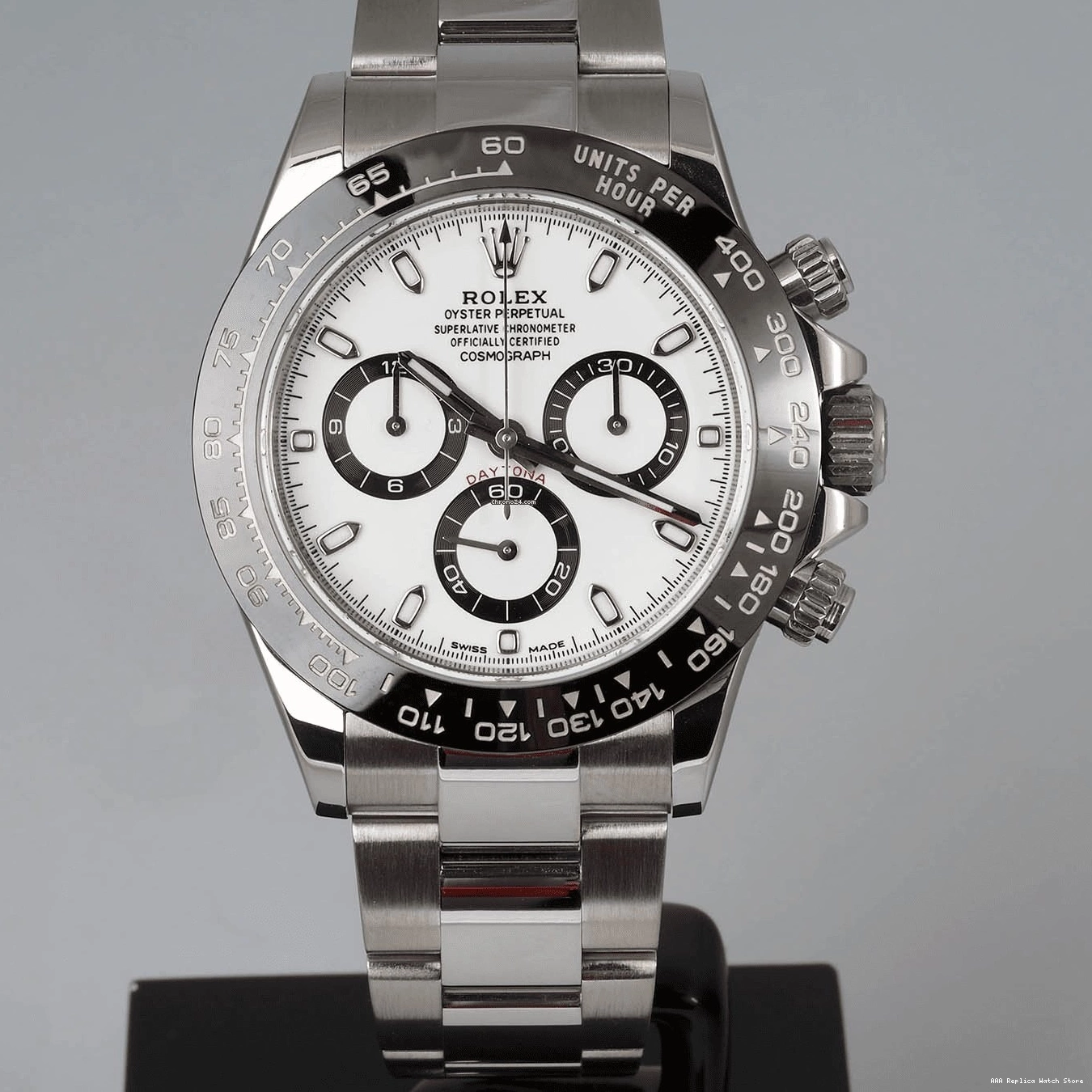 Aaa replica watch Daytona AAA Steel Cosmograph Stainless Replica Watch 116500LN-0001 Mens Rolex 0710